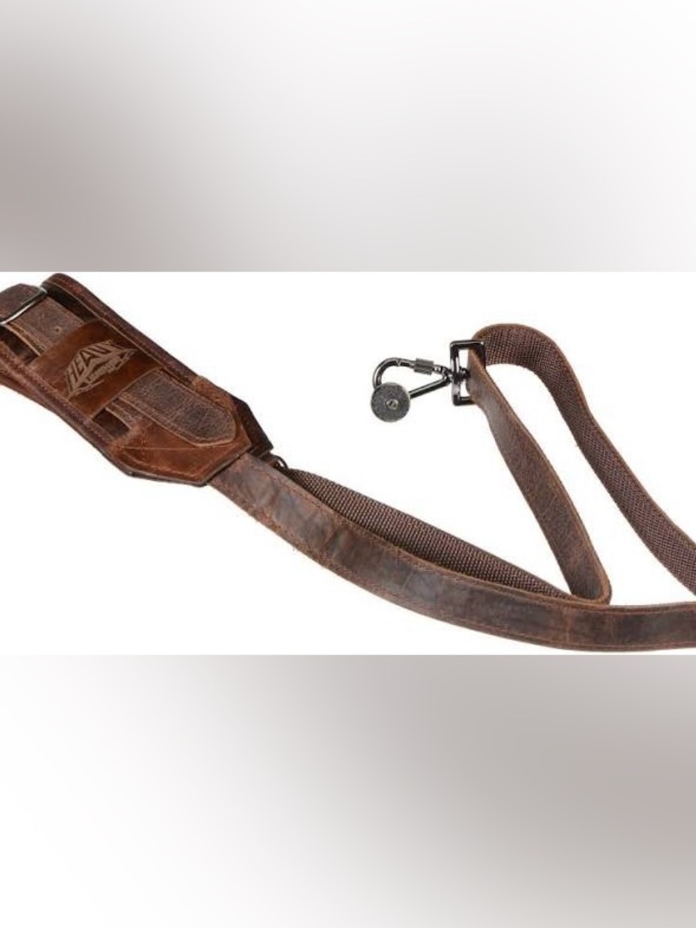 Heavy Metal NYC Leather Slingshot Camera Strap Vintage Brown Rare